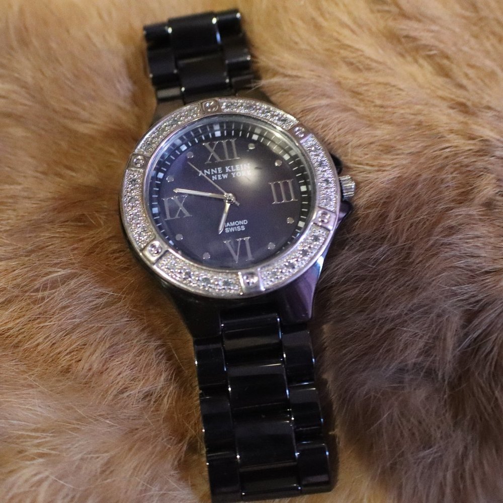 Anne Klein Diamond Swiss watch 763s